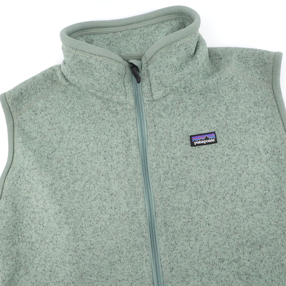 Patagonia Better Sweater Full Zip Fleece Vest Green Sleeveless Womens Large